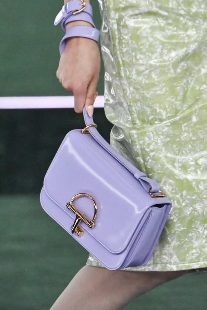 fialová dámska kabelka Gucci