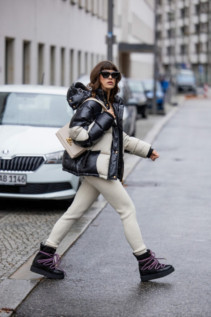 čierne dámske snehule na zimu