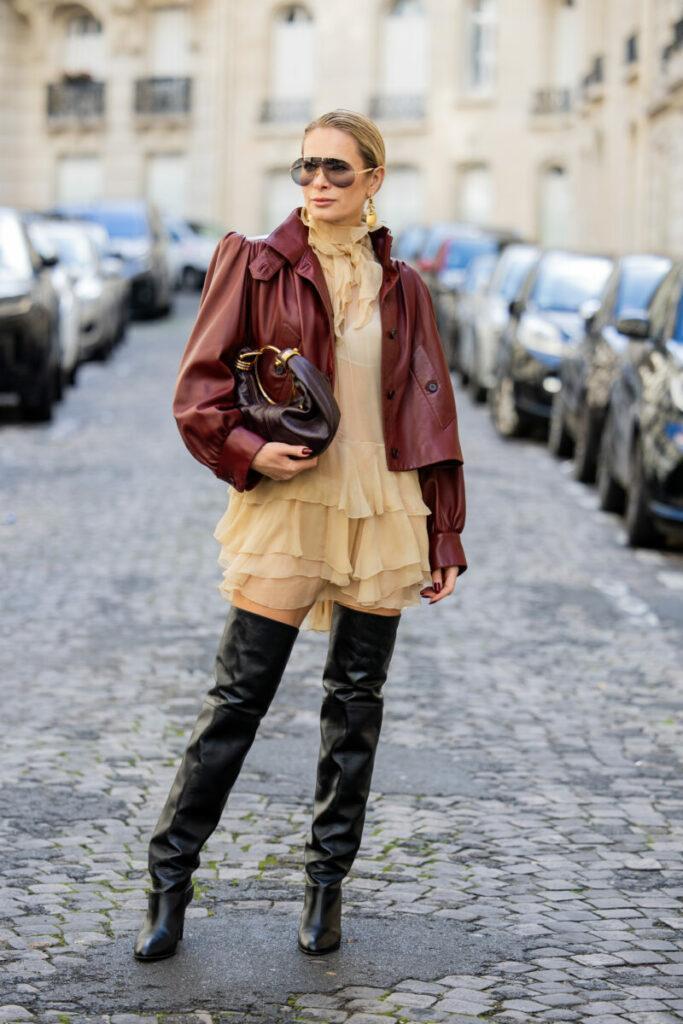 nadkolenné topánky k šatám